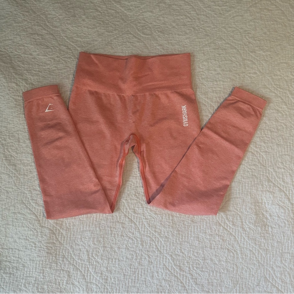 Gymshark Seamless Leggings Small Peach Apricot